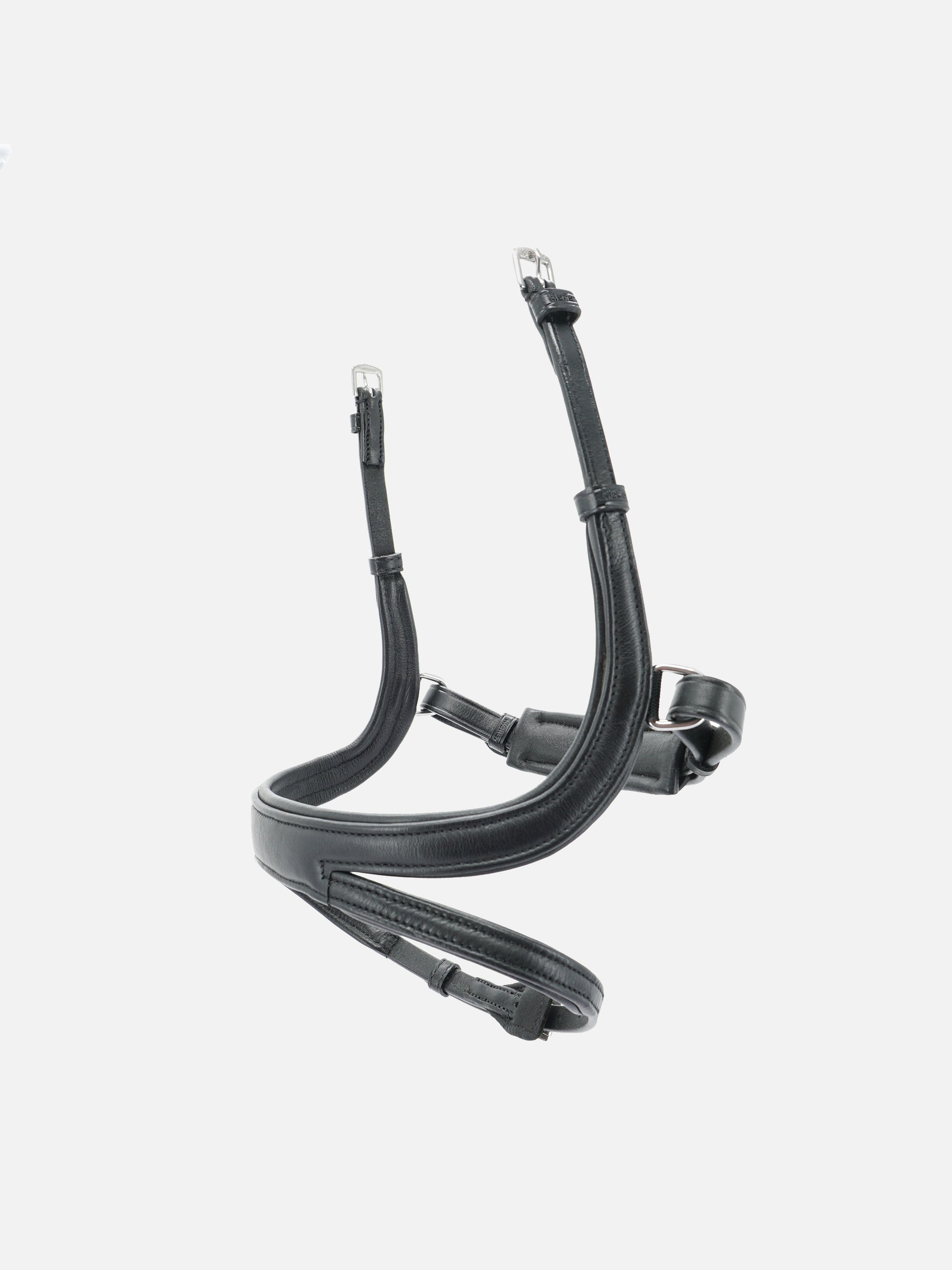 Schwedisches Reithalfter Kieffer Ultrasoft® Tara in Schwarz mit Chrombeschlägen